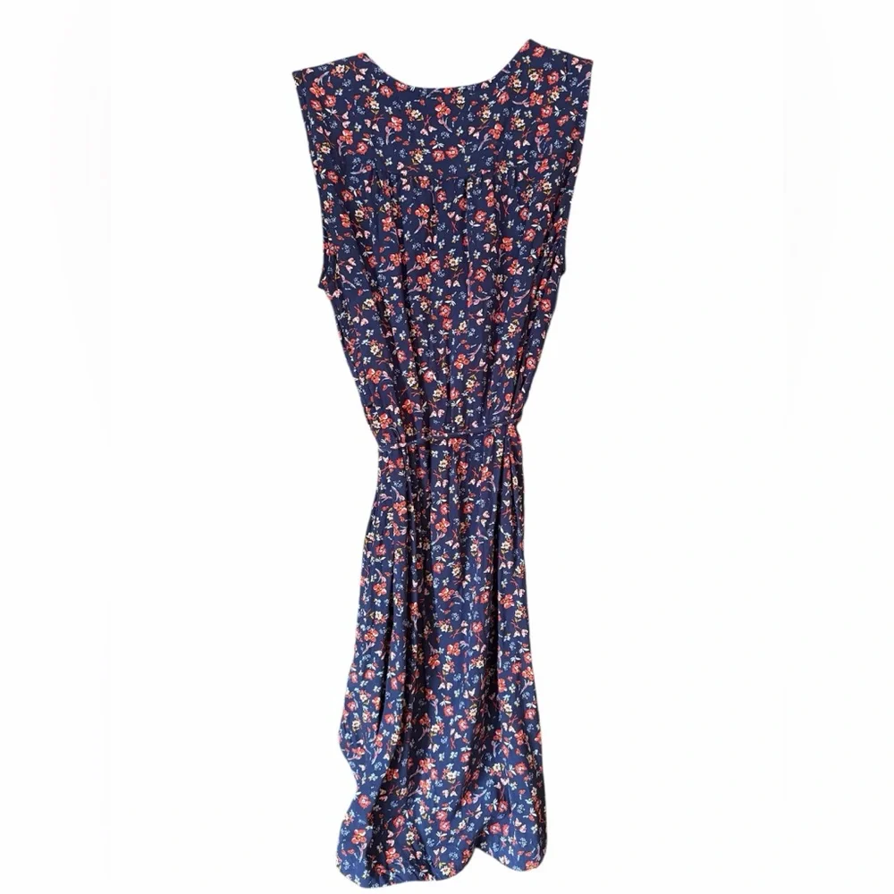 Beachlunchlounge Blue Boho Floral Sleeveless Dress - Picture 2 of 5